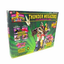 VTG 1995 Bandai Mighty Morphin Power Rangers Thunder Megazord Complete In Box picture
