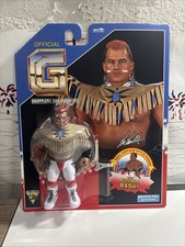 WWF Tatanka Wrestling Figure LONG TIGHTS Hasttel Grapplers & Gimmicks WWE MOC picture