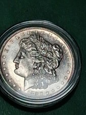 1880-S MORGAN DOLLAR 90% SILVER. MS/ BU/ PROOFLIKE SURFACES. HIGH MS RATING... picture