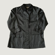 Kenar etc Jacket Women Black Corduroy Collar Utility Minimalist Large Vintage picture