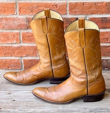 Rios of Mercedes 9216 Vintage Brown Western Cowboy Boots Sz 13AA Narrow picture