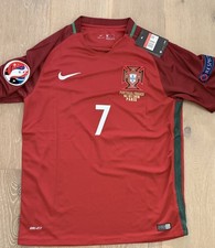 2016/17 Portugal Home Jersey #7 Ronaldo Large Nike Soccer Euro Champions CR7 kit picture