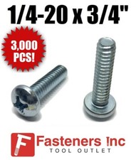 (Qty 3000) 1/4-20 x 3/4
