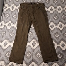 Ariat Rebar M4 Relaxed Straight Work Pants Olive Green Mens 35x32 picture