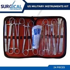 24-Pcs Military Style Surgical Kit US Field Medical Instrument For EMT Doctor picture