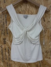 Y2K Vintage BeBe halter top white picture