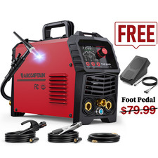 ARCCAPTAIN DC 5In1 TIG Welder W/ Pulse 200A HF/Lift/Pulse/Spot TIG/MMA 110V/220V picture