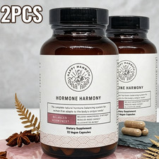 2PCS Happy Mammoth Hormone Harmony Natural Hormonal Support for Women 72 Capsule picture