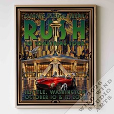 Rush Seattle Concert Poster | 50 Something Tour 18x24 Matte Finish picture
