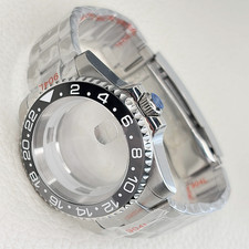 20ATM 40MM Watch Case Ceramic Bezel Sapphire Glass Fit ETA 2824 Movement Mod picture