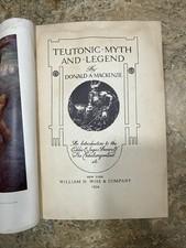 1934 TEUTONIC MYTH AND LEGEND - Donald A. Mackenzie illustrated picture