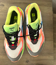 PUMA Men’s Multicolor Colorblock Low Top Lace-Up Mesh Athletic Sneakers picture