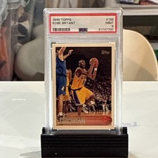 1996 Topps #138 Kobe Bryant Rookie HOF Lakers PSA 9 picture