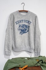 Vintage 60s Kentucky University Crewneck Sweatshirt Mens Sz M College Gray picture