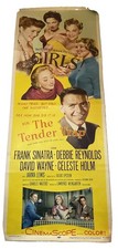 Orig THE TENDER TRAP Movie POSTER 14x36 Insert Frank Sinatra Debbie Reynolds picture