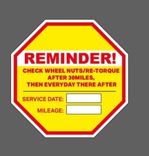 60 x CUSTOM Personalized YOUR MOT GARAGE SERVICE Change Reminder Stickers picture