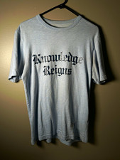 Supreme Knowledge Reigns 2013 SS Graphic Logo Tee Blue Short Sleeve Men’s M picture