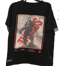 Marvel Avengers Thanos Infinite Power Graphic T Shirt Mens Large Black Cropp picture