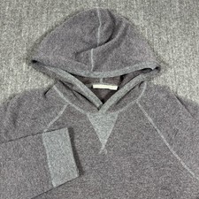 Vince Men’s Wool Cashmere Hoodie Sweater Size M Gray Wool Cashmere Pullover picture