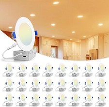 4 Inch 5CCT LED Recessed Ceiling Dimmable Light with Junction Box 2700K-5000K picture