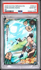 2025 KAYOU NARUTO NRSA02-BP-004L4 Series 2 Jin Chapter Shikamaru Nara PSA 10 picture