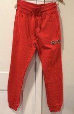 Le Tigre Fiery Red Sweatpants Joggers Tiger Logo Retro Men’s S NWT picture