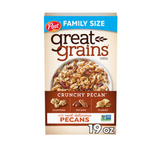 Post Great Grains Crunchy Pecan Breakfast Cereal, Non GMO, Heart Healthy, Low Fa picture