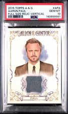 2015 Topps Allen & Ginter Aaron Paul Relic  BREAKING BAD #APA  PSA 10 picture