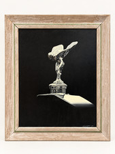 HAROLD JAMES CLEWORTH - 2004 Original Oil Painting Spirit of Ecstasy Rolls-Royce picture