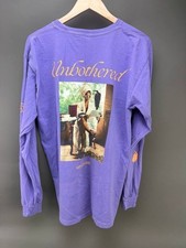 Beyonce Black Is King 'Unbothered' Purple Graphic Long Sleeve T-Shirt Size M picture
