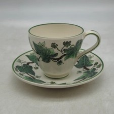 Vtg Wedgwood of Etruria Barlaston Bone China Tea Cup & Saucer Napoleon Ivy RARE picture