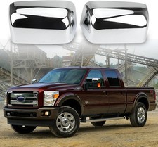 Chrome Top Half Mirror Caps Cover Trim Directly Replace for 2008-2016 Ford F250  picture