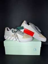 Vintage 2013 Off-White c/o Virgil Abloh Beige Low Vulc Canvas Suede Size 39.0 picture