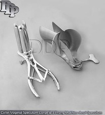 Collin Vaginal Speculum Large & 3 Prong Mathieu Anal Speculum Gynecology Instr picture