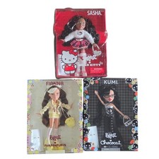 Bratz Sanrio Chococat Kumi Pompompurin Fianna Hello Kitty Sasha Bundle 3 Dolls picture