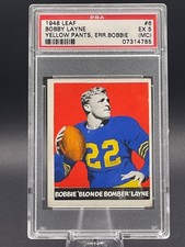 1948 Leaf Bobby Layne #6 PSA 5 (MC) HOF picture