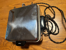 Vintage 50s Sunbeam Model W-2-A Waffle Maker Chrome Finish Made In USA Tested  picture