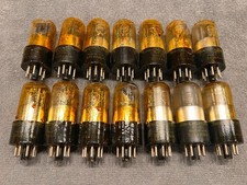 VINTAGE MILITARY SYLVANIA VT-231 6SN7 STEREO AUDIO AMPLIFIER RADIO TUBE LOT picture