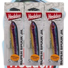 (Lot of 3) Heddon Saltwater Super Spook Jr Spectrum Topwater Walk Bait 1/2 oz. picture