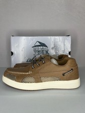 Island Surf Shoes Mens Size 9.5 Brown Atlantis Mesh Boat Casual Comfort NEW picture