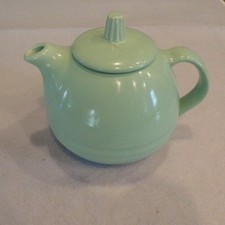Vintage Marcrest Ceramic Teapot Seafoam Green picture