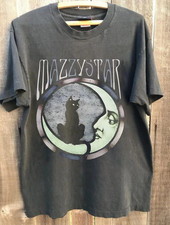 Mazzy Star Moon and Cat Tee, 90s Alt Rock Hope Sandoval Charcoal Unisex S-5XL picture