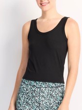 Threads 4 Thought Leira Luxe Jersey Tank Black Large NWT STITCH FIX picture
