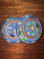 Vintage Bronze Cloisonné Reversable Jewel Box picture