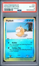 2004 Pokémon EX Psyduck - Reverse Foil #44 Magma Vs. Aqua PSA 6 picture