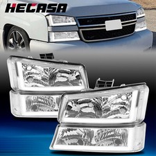For 03-06 07 Chevy Silverado Avalanche 1500-3500 LED DRL Headlight Bumper Lamps picture
