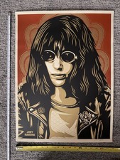 Ramones Shepard Fairey Joey Red Version Signed & Numbered #77/300 Mint OBEY picture