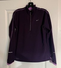 Woman's Nike Dri-Fit Purple Quarter Zip Pullover picture