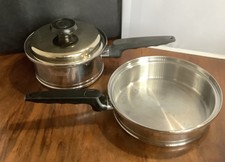 VTG Lifetime 6 Ply Stainless Steel Pan w/Lid 1 Qt 7.5