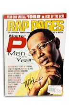 No Limit TRU 504 Boyz Master P signed Rap Pages Magazine W/Certificate Autograph picture